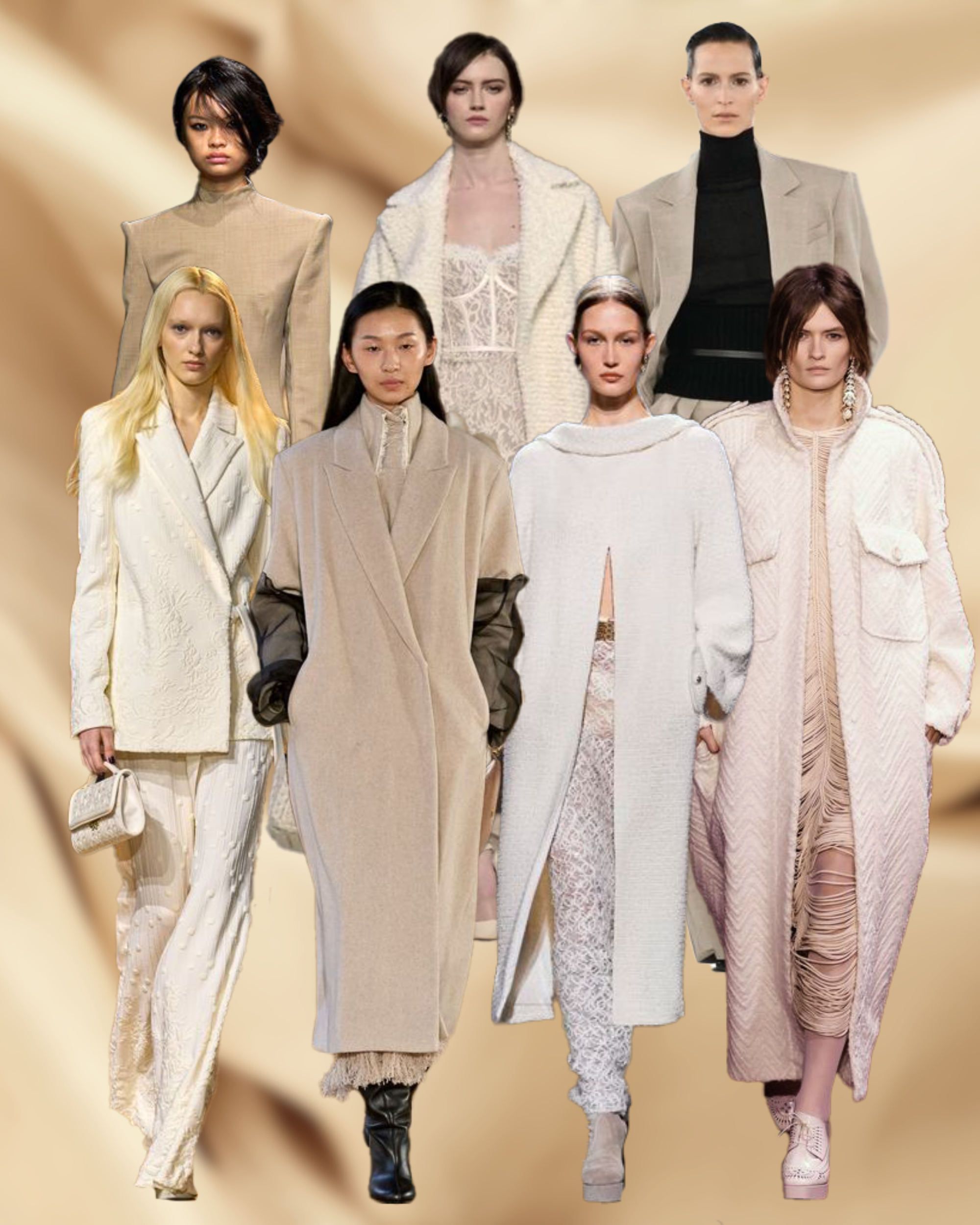 Colores de moda: almond milk y beige arena